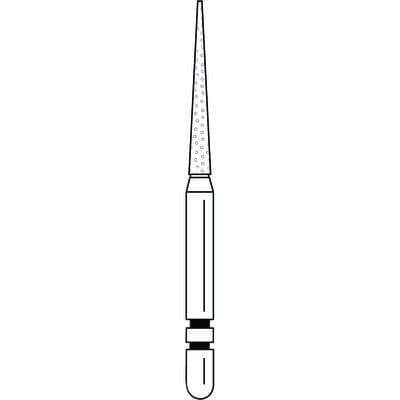 Two Striper Diamond Bur, FG, Flat-End Taper, #798.10C, 1.5 mm Major/0.5 mm Minor Diameter, 10 mm Length, Coarse, Green, 5/Pk, 2015442 thumbnail 13