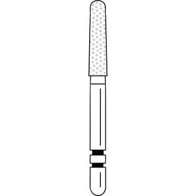Two Striper Diamond Bur, FG, Round-End Taper, #784.8C, Coarse, Green, 2.0 mm Major/1.6 mm Minor Diameter, 8.0 mm Length, 5/Pk, 2015430 thumbnail 10
