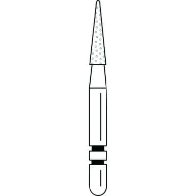 Two Striper Diamond Bur, FG, Cone, #209.6C, Coarse, Green, 1.6 mm Major Diameter, 5/Pk, 2015035 thumbnail 10