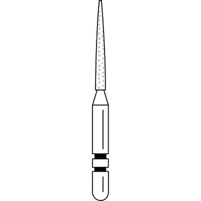 Two Striper Diamond Burs, FG, Flame, 261.8F, 1.1 mm Major/0.4 mm Minor Diameter, 8 mm Length, Fine, Red, 5/Pk, 2015154 thumbnail 15