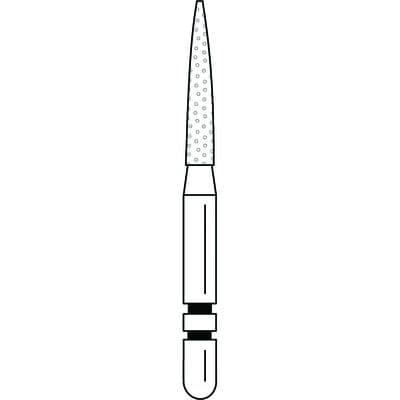 Two Striper Diamond Burs, FG, Flame, 263.8F, 1.6 mm Major/0.4 mm Minor Diameter, 8 mm Length, Fine, Red, 5/Pk, 2015157 thumbnail 11