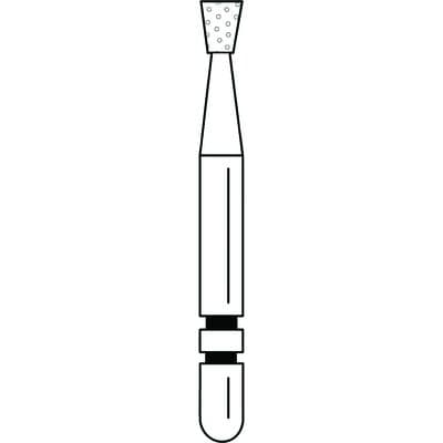 Two Striper Diamond Bur, FG, Inverted Cone, #320.2C, Coarse, Green, 1.7 mm Major/1.3 mm Minor Diameter, 2.0 mm Head Length, 5/Pk, 2015217 thumbnail 10