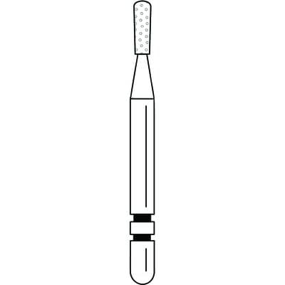 Two Striper® Diamond Bur, Friction Grip (FG), Pear, Coarse, Green, #351.3.75, 1.1 mm Diameter, 3.75 mm Length, 5/Pkg, 2015229 thumbnail 9