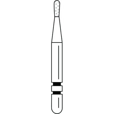 Two Striper® Diamond Bur, FG Friction Grip, Coarse, Green, Pear, #361.2.5, 1.2 mm Major/1.0 mm Minor Diameter, 2.5 mm Length, 5/Pkg thumbnail 9