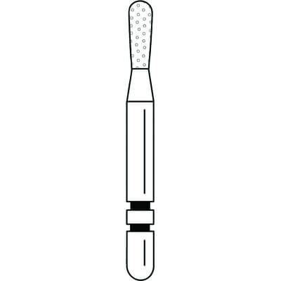 Two Striper® Diamond Bur, FG, Fine, Red, Pear, #365.4F, 1.5 mm Major/1.2 mm Minor Diameter, 4.0 mm Length, 5/Pkg, 2015245 thumbnail 8