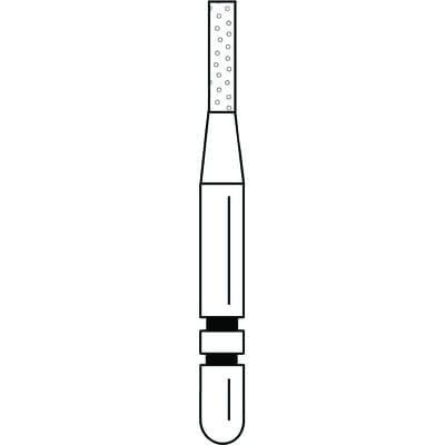Two Striper® Diamond Bur, FG, Medium, Blue, Cylinder Flat End, #513.4, 1.0 mm Diameter, 4.0 mm Length, 5/Pkg, 2015288 thumbnail 8