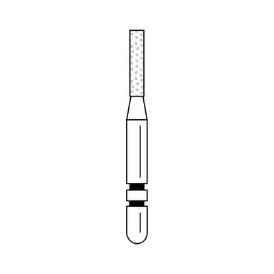 Two Striper® Diamond Bur, FG, Fine, Red, Cylinder Flat End, #515.5F, 1.2 mm Diameter, 5.0 mm Length, 5/Pkg, 2015295 thumbnail 8