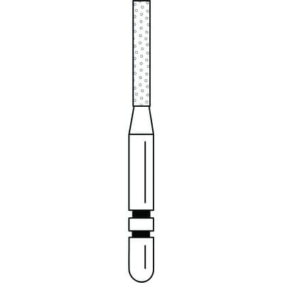 Two Striper Diamond Bur, FG, Flat-End Cylinder, #515.7F, 1.2 mm, Fine, Red, 5/Pk, 2015297 thumbnail 14