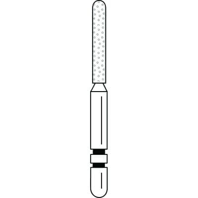 Two Striper® Diamond Bur, FG, Coarse, Green, Parallel Cylinder Round End, #550.8C, 1.4 mm Diameter, 8.0 mm Length, 5/Pkg, 2015311 thumbnail 9