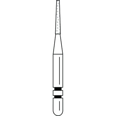 Two Striper® Diamond Bur, Flat-End Taper, FG, Coarse, Green, #700.6C, 1.2 mm Major/0.7 mm Minor Diameter, 6.0 mm Length, 5/Pkg, 2015333 thumbnail 8