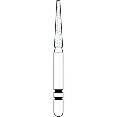 Two Striper Diamond Burs, FG, Flat-End Taper, 700.8C, 1.8 mm Major/0.6 mm Minor Diameter, 8 mm Length, Coarse, Green, 5/Pk, 2015334 thumbnail 10