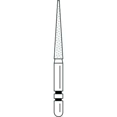 Two Striper Diamond Burs, FG, Flat-End Taper, 700.11F, 1.8 mm, Fine, Red, 5/Pk, 2015367 thumbnail 11