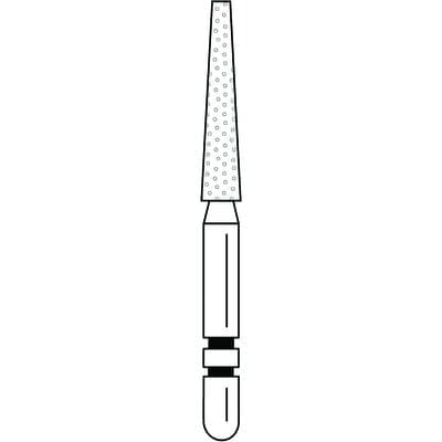 Two Striper Diamond Bur, FG, Flat-End Taper, 701.9F, Fine, Red, 1.8 mm Major/0.9 mm Minor Diameter, 9 mm Length, 5/Pk, 2015371 thumbnail 10
