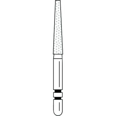 Two Striper Diamond Bur, FG, Flat-End Taper, 703.10F, 1.8 mm Major/1.1 mm Minor Diameter, Fine, Red, 5/Pk, 2015377 thumbnail 14