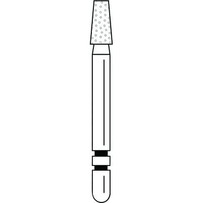 Two Striper Diamond Burs, FG, Flat-End Taper, 708.4C, 2.0 mm Major/1.3 mm Minor Diameter, 4.0 mm Length, Coarse, Green, 5/Pk, 2015351 thumbnail 10