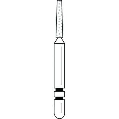 Two Striper Diamond Bur, FG, Flat-End Taper, #721.6C, 1.1 mm Major/0.8 mm Minor Diameter, Coarse, Green, 5/Pk, 2015354 thumbnail 10