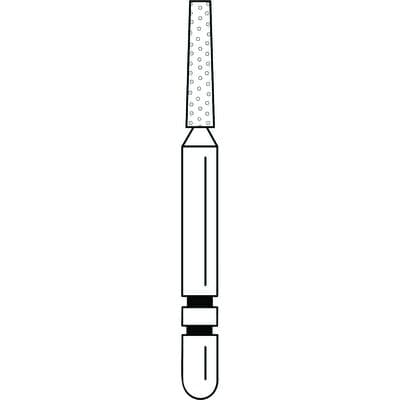 Two Striper Diamond Bur, FG, Flat-End Taper, 722.6C, 1.4 mm Major/1.0 mm Minor Diameter, 6.0 mm Length, Coarse, Green, 5/Pk, 2015357 thumbnail 11