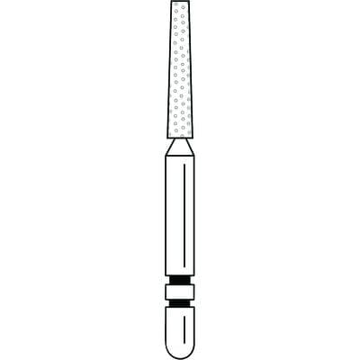 Two Striper Diamond Bur, FG, Flat-End Taper, #722.8, 1.5 mm Major/1.0 mm Minor Diameter, 8 mm Length, Coarse, Green, 5/Pk, 2015358 thumbnail 11