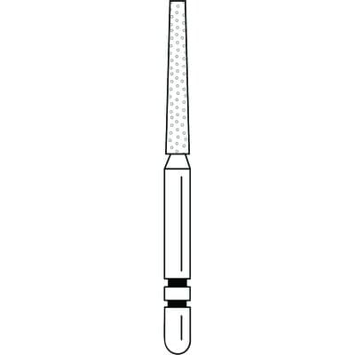 Two Striper Diamond Bur, FG, Flat-End Taper, #722.10C, 1.6 mm Major/1.0 mm Minor Diameter, 10 mm Length, Coarse, Green, 5/Pk, 2015359 thumbnail 14