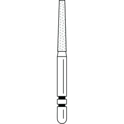 Two Striper Diamond Burs, FG, Flat-End Taper, 723.8C, 1.7 mm Major/1.3 mm Minor Diameter, 8 mm Length, Coarse, Green, 5/Pk, 2015256 thumbnail 10