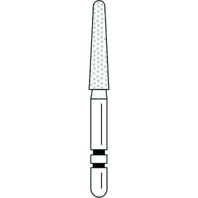 Two Striper Diamond Bur, FG, Round-End Taper, #780.9F, Fine, Red, 2.1 mm Major/1.4 mm Minor Diameter, 5/Pk, 2015497 thumbnail 11