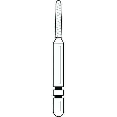 Two Striper Diamond Bur, FG, Round-End Taper, Coarse, Green, #781.6C, 1.1 mm Major/0.8 mm Minor Diameter, 6.0 mm Length, 5/Pkg, 2015465 thumbnail 10