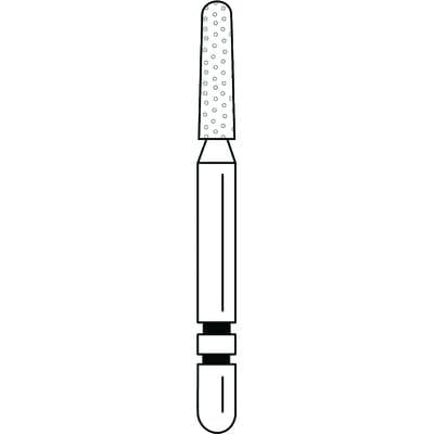 Two Striper Diamond Bur, FG, Round-End Taper, 782.6C, Coarse, Green, 1.4 mm Major/1.1 mm Minor Diameter, 6 mm Head Length, 5/Pk, 2015423 thumbnail 11