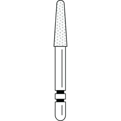 Two Striper Diamond Burs, FG, Round-End Taper, 785.7F, Fine, Red, 2.4 mm Major/1.5 mm Minor Diameter, 5/Pk, 2015499 thumbnail 11