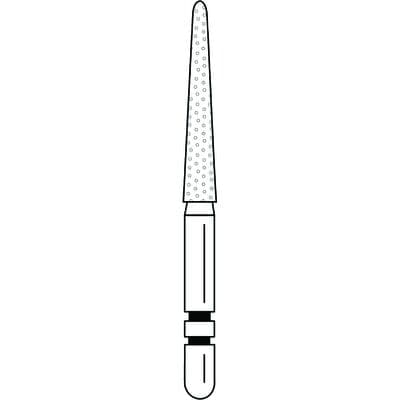 Two Striper Diamond Bur, FG, Round-End Taper, #799.11F, Fine, Red, 1.8 mm Major/0.8 mm Minor Diameter, 11 mm Length, 5/Pk, 2015505 thumbnail 10