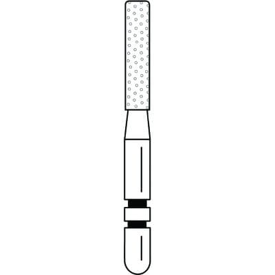 Two Striper Diamond Bur, FG Friction Grip, Coarse, Green, Flat-End Cylinder, #516.7C, 1.6 mm Diameter, 7.0 mm Length, 5/Pkg, 2015985 thumbnail 9