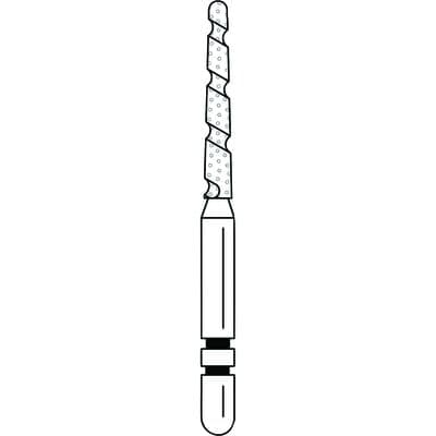 Two Striper TS2000 Diamond Bur FG, Round-End Taper, 2003.10, Coarse, Green, 1.4 mm Major/0.9 mm Minor, 5/Pk, 2000040 thumbnail 10