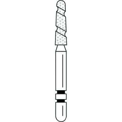 Two Striper TS2000 Diamond Bur, FG, Round End Taper, #2005.7, Coarse, 5/Pk, 2000057 thumbnail 10