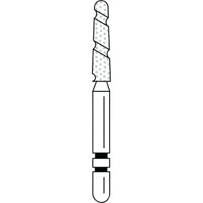 Two Striper TS2000 Diamond Bur, FG, Round-End Taper, #2005.8, Coarse, Green, 1.8 mm Major/1.3 mm Minor Diameter, 8 mm Length, 5/Pk, 2000058 thumbnail 14