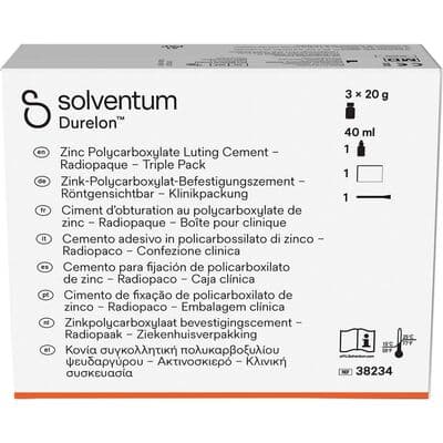 Durelon Carboxylate Luting Cement, Regular Set, Triple Pack, 20 g Powder, 40 mL Liquid, 38234 thumbnail 17