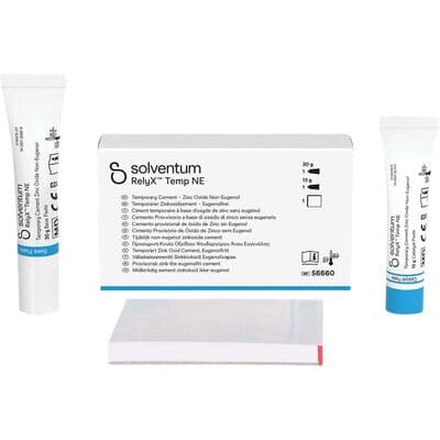 Solventum RelyX Temp NE Temporary Cement, Zinc Oxide Non-Eugenol, Refill Kit, 36 g Base, 16 g Catalyst, Mixing Pad, 56660 thumbnail 20