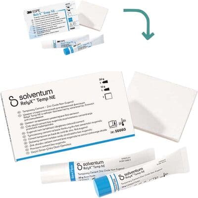 Solventum RelyX Temp NE Temporary Cement, Zinc Oxide Non-Eugenol, Refill Kit, 36 g Base, 16 g Catalyst, Mixing Pad, 56660 thumbnail 21