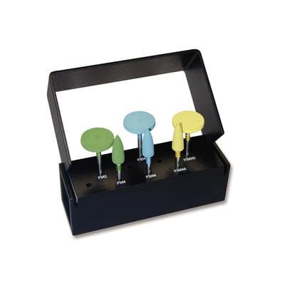 Kerr CeraGlaze Porcelain Adjusting & Polishing Lab Logic Set, Extraoral, 17 mm Square Edge Wheels & Points, LS-911 thumbnail 12