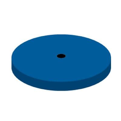 NTI Silicone Polishers, Blue, Unmounted Large Disc, Medium Grit, 22 mm, 10/Pk, P0401-220 thumbnail 7