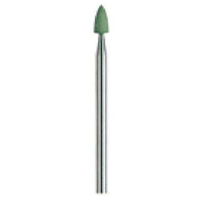 NTI Silicone Polishers, Green, High Shine, Flame, HP Shank, 10/Pkg, P0146 thumbnail 7