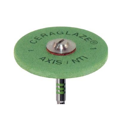 CeraGlaze Diamond-Impregnated Porcelain Polishing System, Coarse Green Pre-Polishing, HP, Large Wheel 25 mm, P301, 1/Pk thumbnail 16