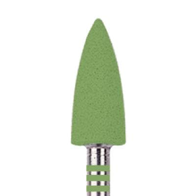 Kerr NTI CeraGlaze Diamond-Impregnated Porcelain Polisher, Green Coarse Pre-Polishing, Flame, HP Shank, P344, 1/Pk thumbnail 14