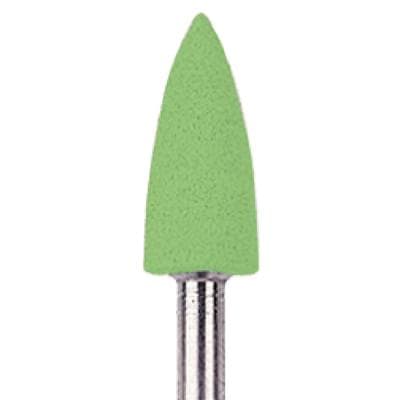 NTI Goldstar Polisher, Green, Flame Shape, HP, Medium Grit, 10/Pack, P18044 thumbnail 6