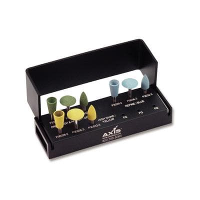 CeraGlaze Ultimate Intra-Oral Porcelain Adjusting & Polishing Logic Set, RA, 9-Piece Kit, LS-506 thumbnail 15