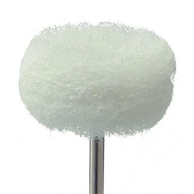 Meisinger Fuzzie Polishing Wheel, White, Extra Fine Grit, 25mm, HP Shank, 5/Pkg, 253-250-HP thumbnail 12