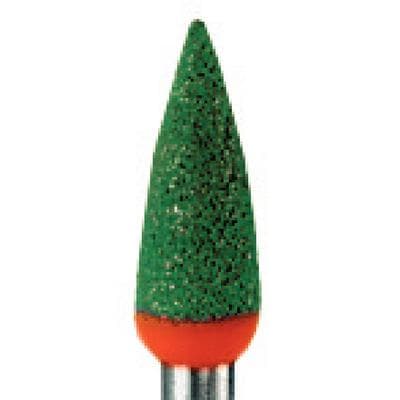 Meisinger Twist Ceramic Polisher, Flame, Green/Orange, Coarse, RA, 4.0 mm, 2/Pkg, 9743G-040-RA-GR/O thumbnail 10