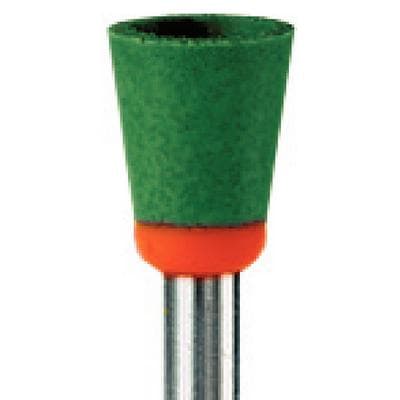 Meisinger RA #9744.060 Diamond Impregnated Porcelain Polisher Cup, Coarse, Green/Orange, 6.0mm, 2/Pk thumbnail 12