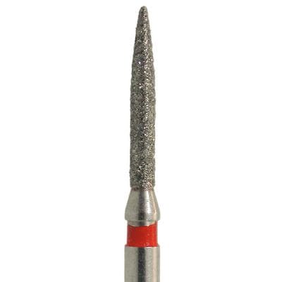 Meisinger Multi-Use Diamond Bur, FG, Flame, #862F, 1.0 mm, Fine, Red, 5/Pk, 862F-010-FG thumbnail 9