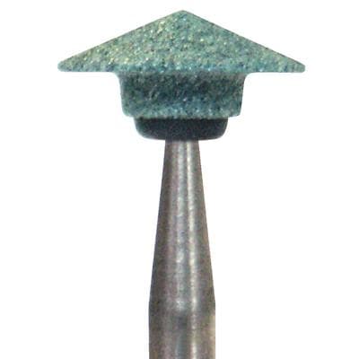 Dura-Green Stones, HP (Straight Handpiece), Knife Edge KN4, ISO #080, Green, 12/Pk, 0026 thumbnail 9