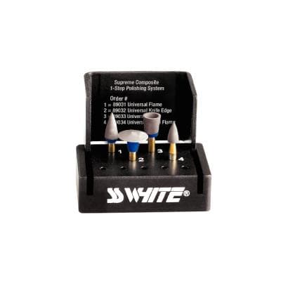 Jazz Supreme Composite 1-Step Universal Polishing System, RA Latch-Type, 4-Piece Assortment Kit with Autoclavable Bur Block, 4/Pk, 89035 thumbnail 14