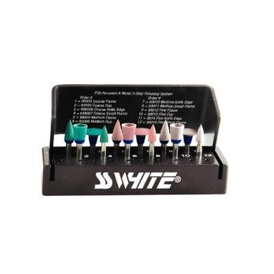 Jazz P3S Porcelain & Metal 3-Step Diamond Polishing System, RA Latch, 12-Piece Assortment Kit with Autoclavable Bur Block, 89016 thumbnail 13